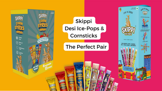 Skippi's Desi Pops and Cornsticks
