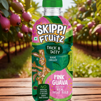 Thick & Tasty Skippi Fruitz Pink Guava Juice, 200 ML, Pack of 4