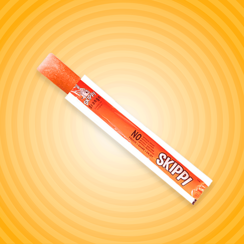 Orange flavor skippi ice pops pack of 12