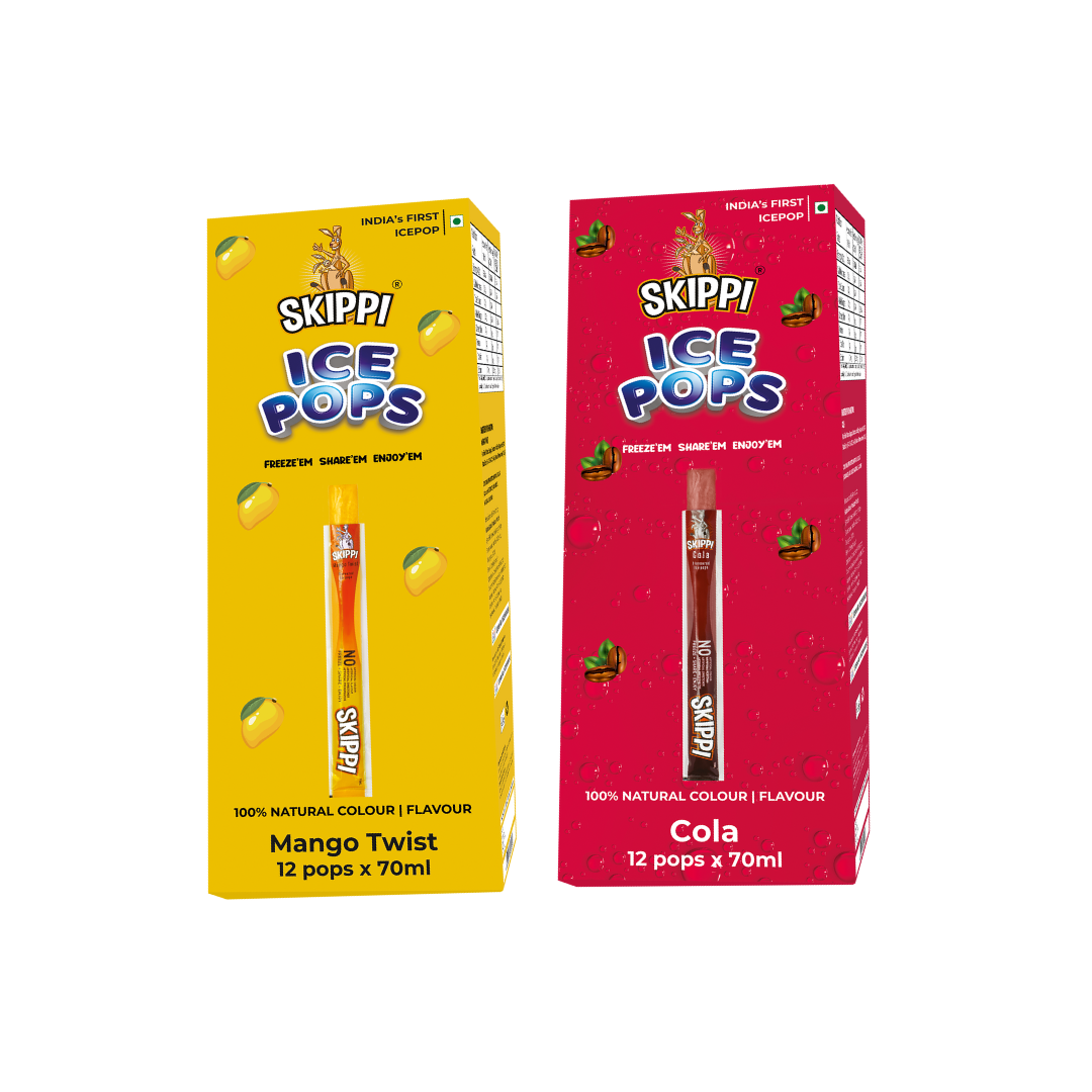 Skippi Mango and Cola flavor Combo ice pops