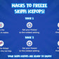 Bubble Gum, Cola Combo Flavor Skippi Natural Ice Popsicle, Set Of 2 flavors of 12 Pack Ice Pops - Skippi Ice Pops