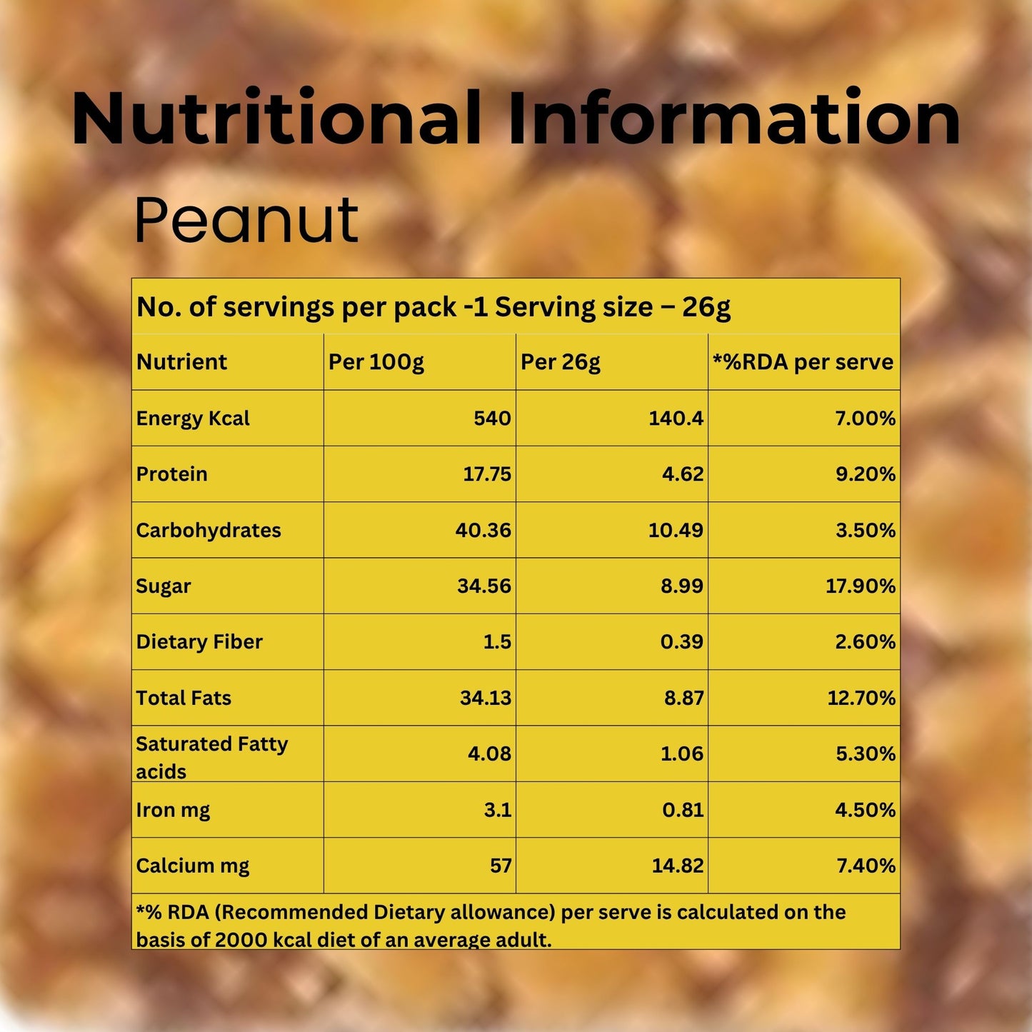 Peanut Chikki (Pack of 20) - Skippi