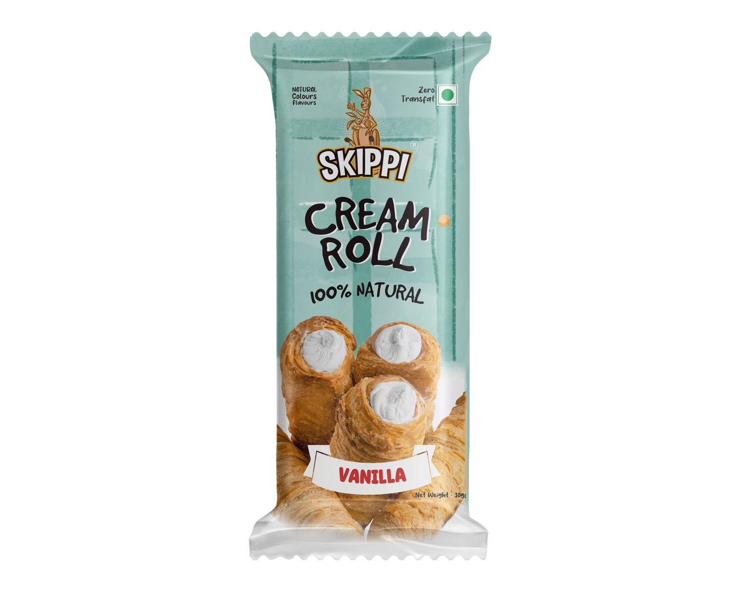 Skippi Cream Rolls,delightful assorted box of 6 rolls(180gm) 2 Vanilla,2 Chocolate & 2 Strawberry Flavor, Pack of 2 - Skippi Ice Pops