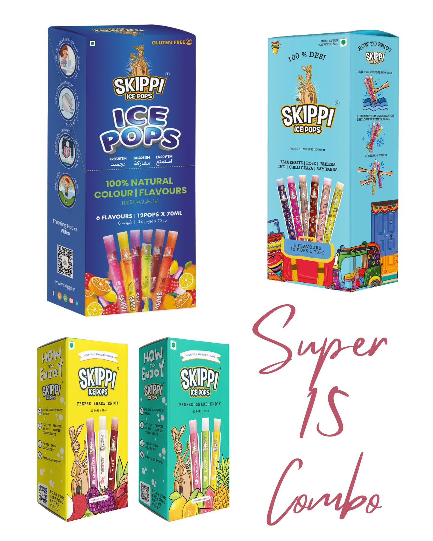 Skippi Super 15 Mega Combo - Skippi Ice Pops