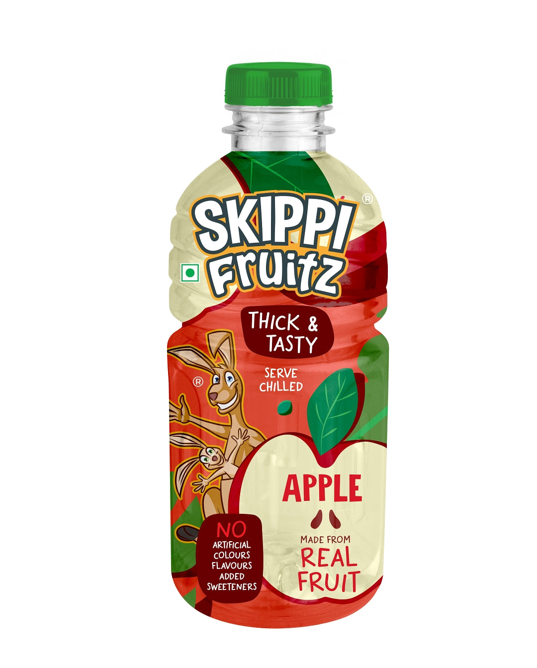 Thick & Tasty Skippi Fruitz Apple Juice, 200 ML, Pack of 4 - Skippi