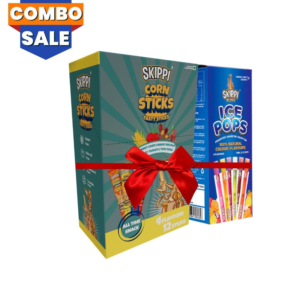A All Flavor Box + Corn Sticks Combo - Skippi Ice Pops