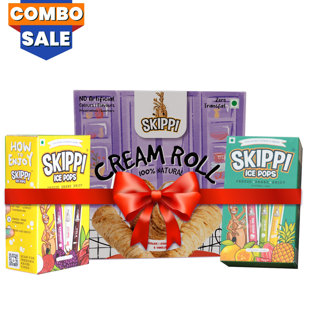 All Flavor Cream Rolls + Yellow Box + Green Box - Skippi Ice Pops