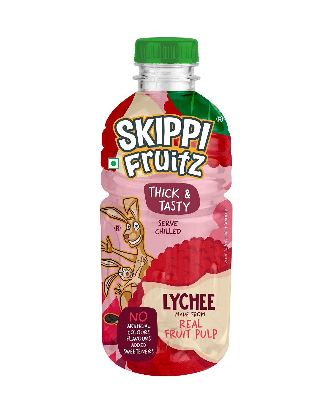 Thick & Tasty Skippi Fruitz Lychee Juice, 200 ML, Pack of 4 - Skippi