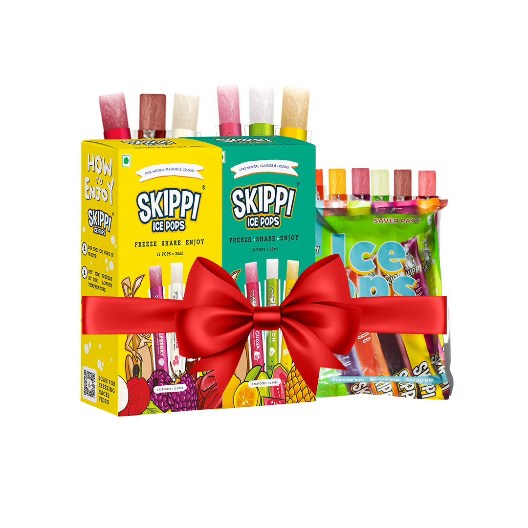 Yellow & Green Tropical flavor Box + All flavor Bag Combo - Skippi