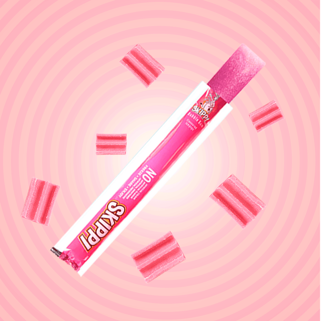 Bubblegum and cola flavor skippi ice popsicles box of 12