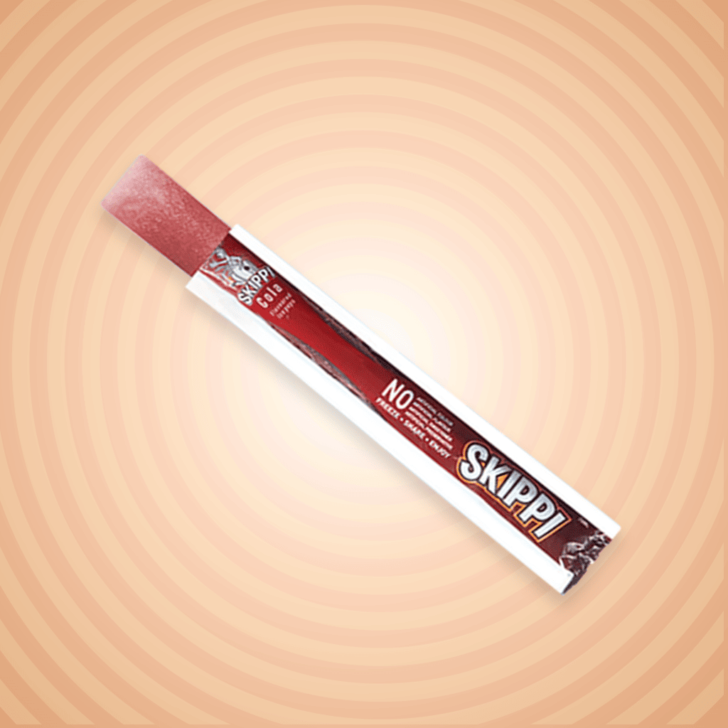 Cola and orange flavour skippi ice pops box of 12