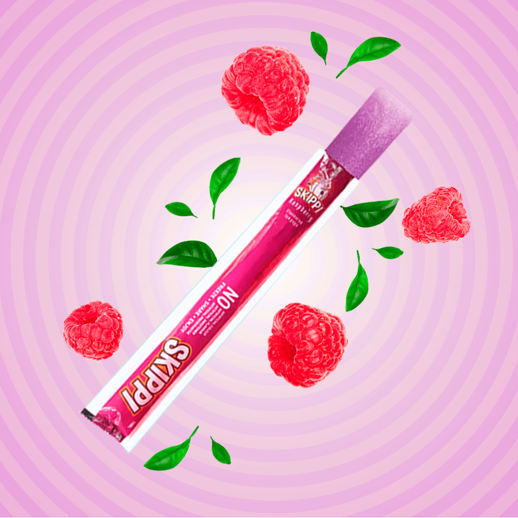 Orange and raspberry flavour skippi ice pops pack of 12
