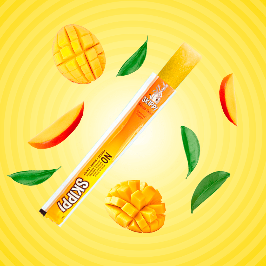 Mango and raspberry flavour skippi ice popsicle pack of 12