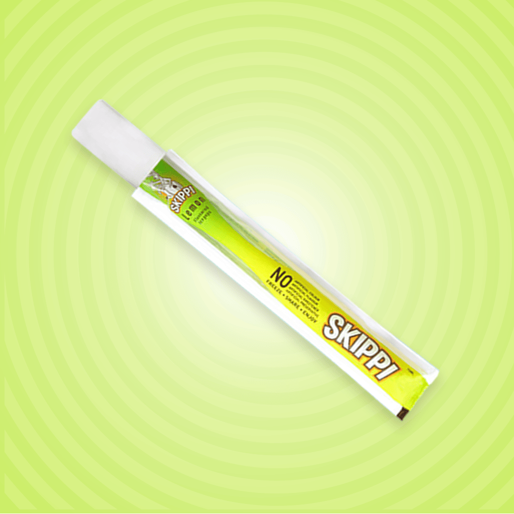 Bubblegum and lemon flavor skippi ice pops pack of 12