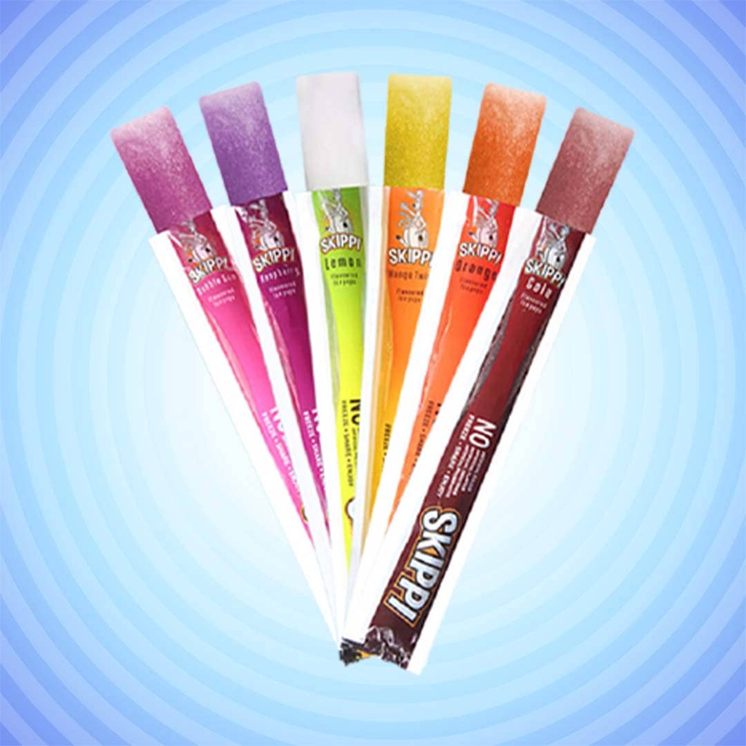 All flavor skippi natural icepops pack of 36(Cola,Mango,Orange,Raspberry,Bubblegum,Lemon)