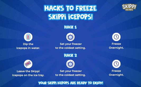 Hacks to freeze Skippi Ice Pops