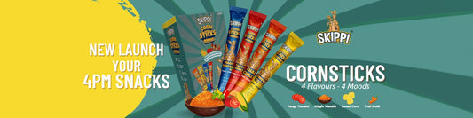 Snack Time Reinvented -  Skippi Corn sticks