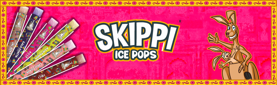 Desi Skippi Ice Pops - Rose Ice Pops, Kala Khatta Ice Pops, Imli Ice Pops, Chilli Guava Flavor Ice Pops, Aam Panna Flavor Ice Pops and Jaljeera Ice Pops