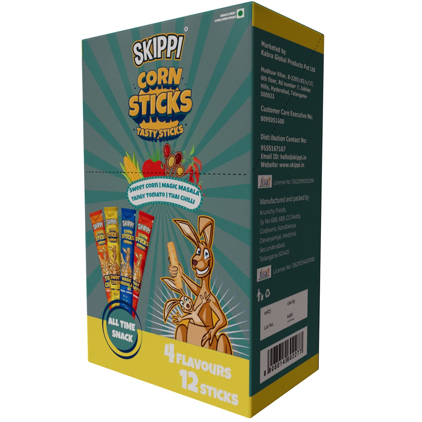 A Corn Sticks + Green Box + Yellow Box Combo - Skippi Ice Pops