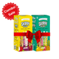 (Yellow + Green Small box )Cola,Lychee,Raspberry,Pink Guava,Lemon and Pineapple Flavor Combo of  small pack of 12 +12 Skippi Ice pops of 32 ml each - Skippi