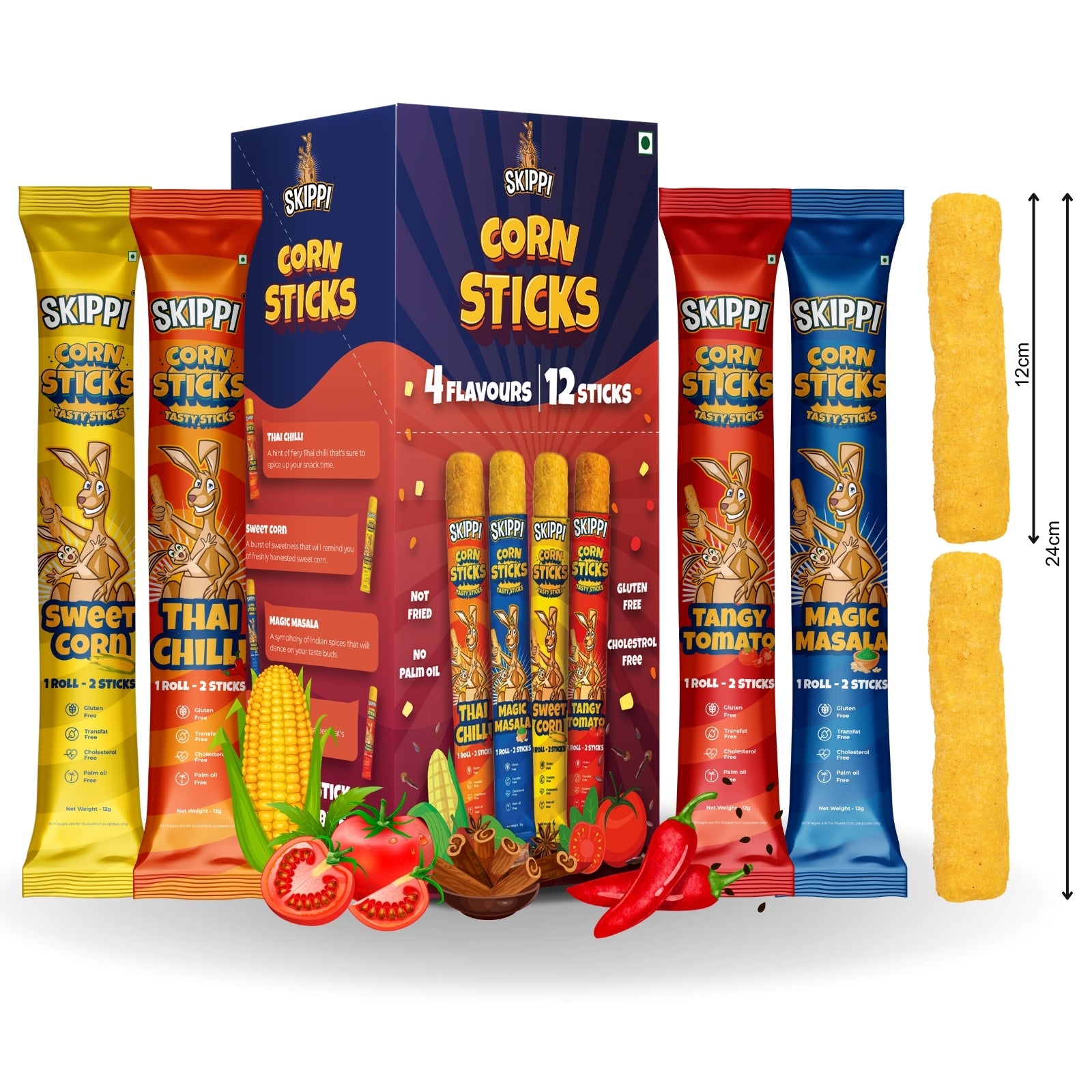 Namkeen healthy Corn Stick snacks (not puffs)