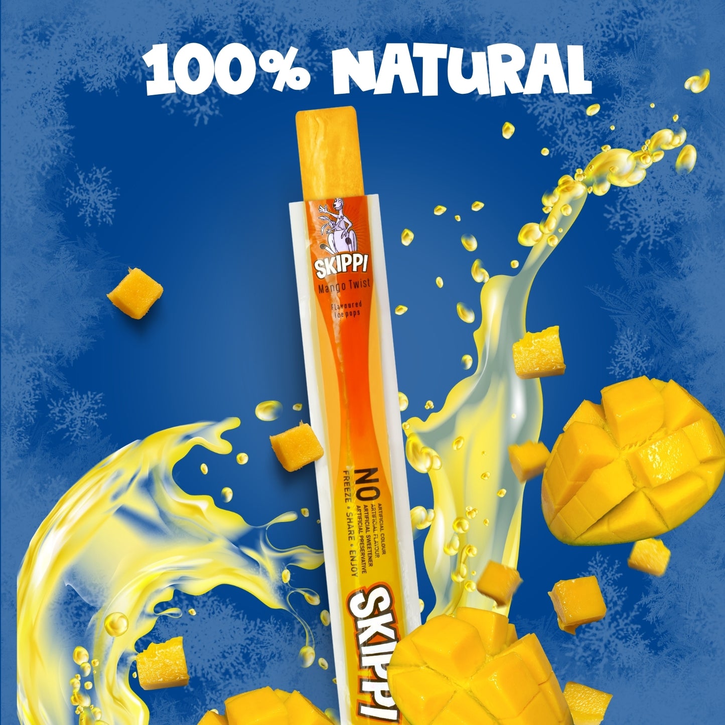 Skippi Mango Flavored Popsicle 70ml, 1 PC