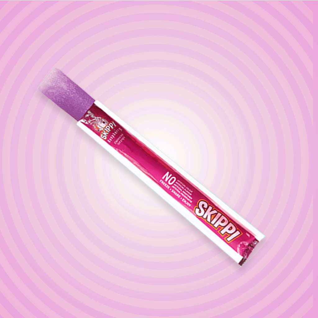 Bubblegum and raspberry flavour skippi ice pops pack of 12