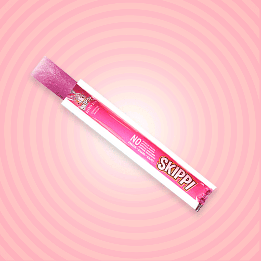 Bubblegum and raspberry flavour skippi ice pops pack of 12